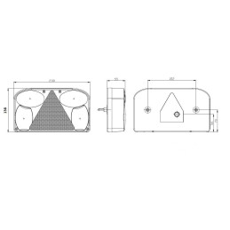 Svítilna Fristom FT-088 sdružená, P-BL/BR/KO/CO/RZ