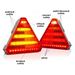 Svítilna WAS W243 sdružená LED 12-24V, P-BL/BR/KO/ML/CO/RZ IP6K9K