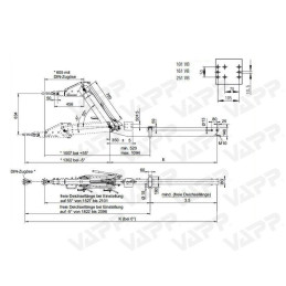 Výškově stavitelná oj AL-KO Optima 161 VB, 850-1600kg, E 1410 mm, pro kol. jed. 1637/2051