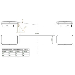 Svítilna Fristom FT-370 sdružená LED 12-36V, P-BL/BR/KO/ML/CO/RZ