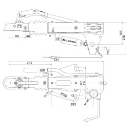 Nájezdová brzda BPW ZAF 2,0-3 (110 mm)