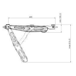 Opěrná noha AL-KO Stabilform, odlehčená (1000kg)