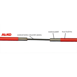 Lanovod brzdový pro 3062/3081 AL-KO 1300/1560 mm, závit M10
