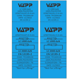 Upínací souprava 35 mm/4 m/2 t, dvojité háky VAPP