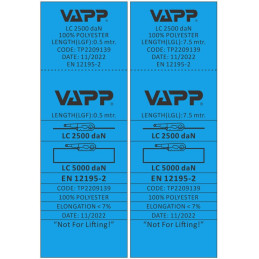 Upínací souprava 50 mm/8 m/5 t, dvojité háky VAPP