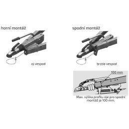 Nájezdová brzda AL-KO 161S PLUS 700-1350 kg (univerz. montáž) s AK161