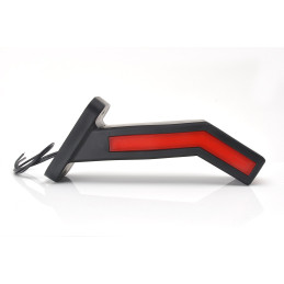 Svítilna doplňková obrysová LED WAS W168.1/1165, 12-24V, pravá, neon ef.