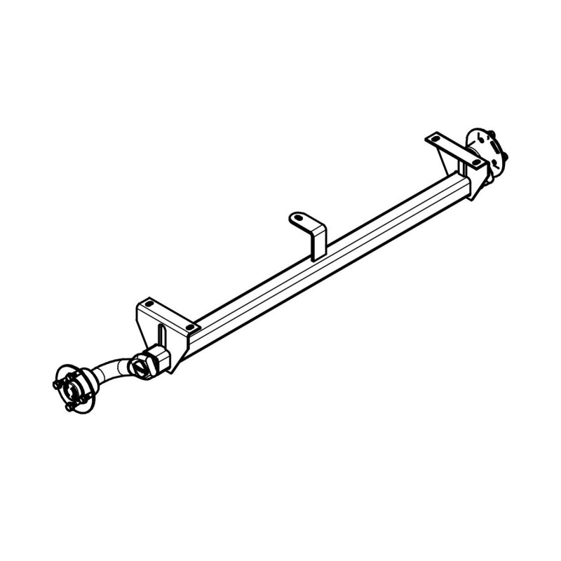Náprava KNOTT VG 7 (750 kg) b 1125 mm, c 1615 mm, patky 125 mm, 100x4
