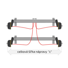 Lanovod brzdový AL-KO Profi Long life 2360/2556 mm rychlomont. (s čočkou)