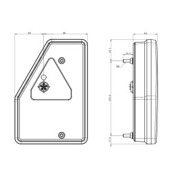 Svítilna fristom FT-277 sdružená LED 12V, P-BL/BR/KO/CO, baj5
