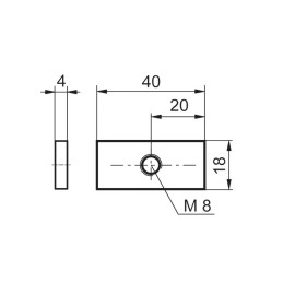 Pant bočnic TIRex Geomet, nerez, komplet - sada