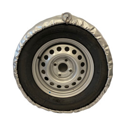 Kryt rezervního kola 155 R13, lesklá stříbrná