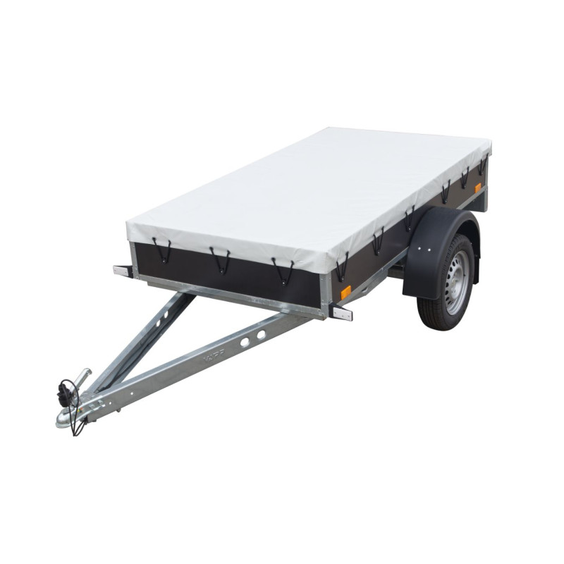 Plachta ECO 1 přes bočnice šedá recykl. + přísl.