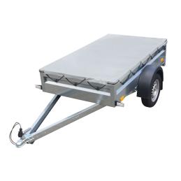 Plachta PRAKTIK 2 přes bočnice šedá recykl. + přísl.