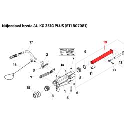 Tažná trubka nájezdové brzdy AL-KO 251G PLUS (pr. 50 mm)