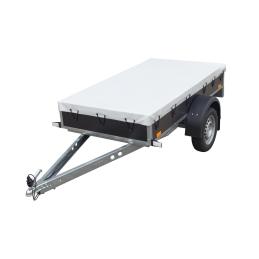 Plachta ECO 2 přes bočnice šedá recykl. + přísl.