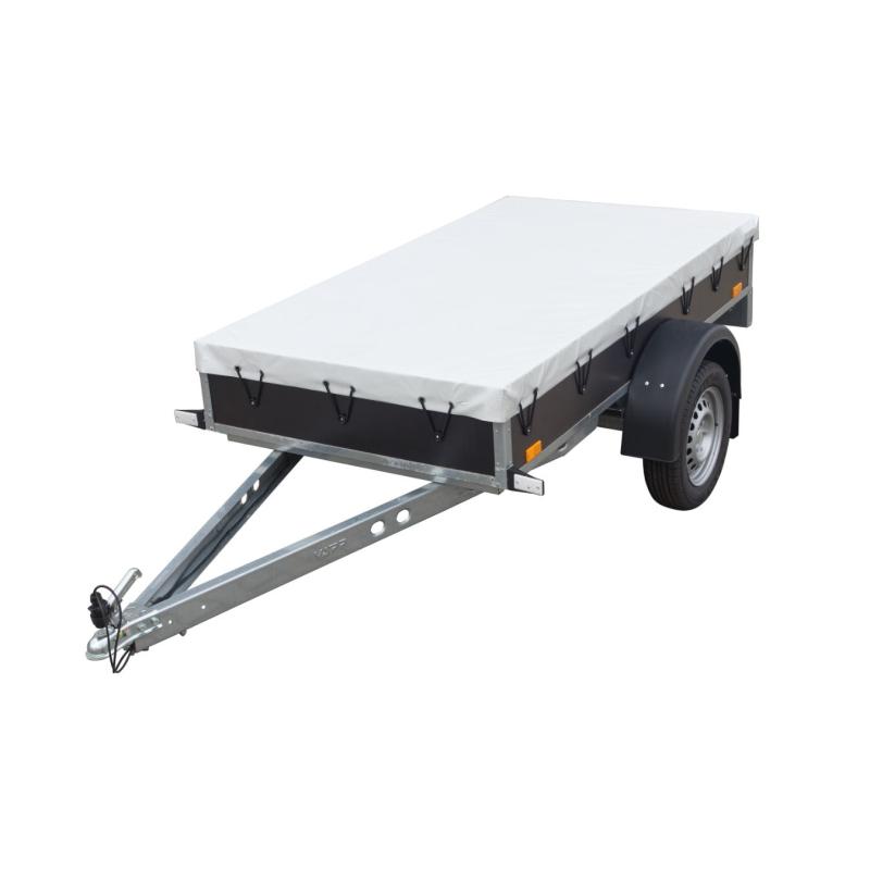 Plachta ECO 2 přes bočnice šedá recykl. + přísl.