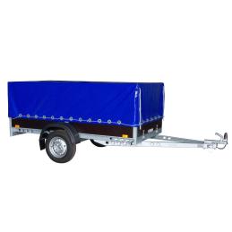 Plachta s konstrukcí UNI/PROFI/LPV 3, podchozí výška 80cm, modrá RAL5013 + přísl