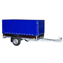 Plachta s konstrukcí UNI/PROFI/LPV 5, podchozí výška 120cm, modrá RAL5013 + přísl.