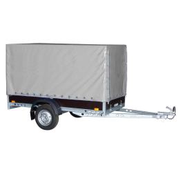 Plachta s konstrukcí UNI/PROFI/LPV 6, podchozí výška 150cm, modrá RAL5013 + přísl