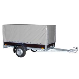 Plachta s konstrukcí UNI/PROFI/LPV 6, podchozí výška 120cm, modrá RAL5013 + přísl