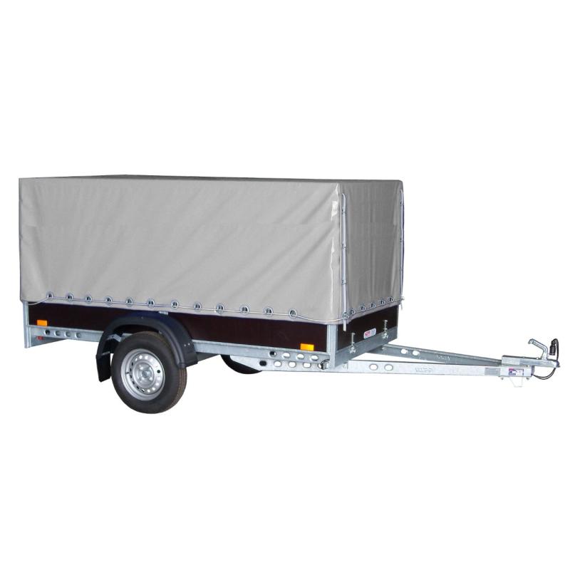 Plachta s konstrukcí UNI/PROFI/LPV 6, podchozí výška 120cm, šedá RAL7037 + přísl