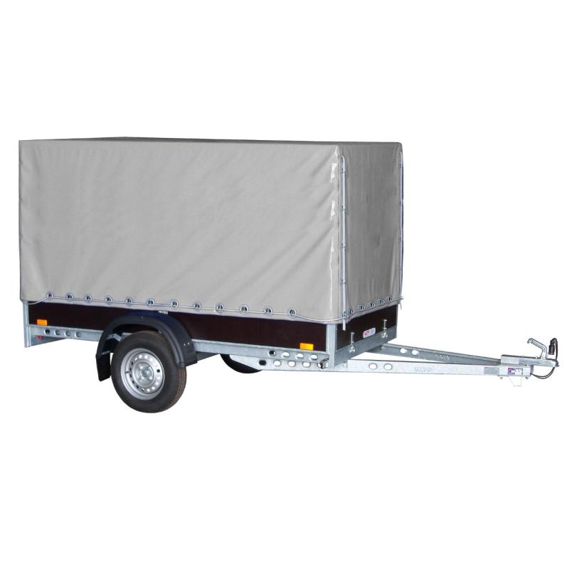 Plachta s konstrukcí UNI/PROFI 8, podchozí výška 150cm, šedá RAL7037 + přísl.