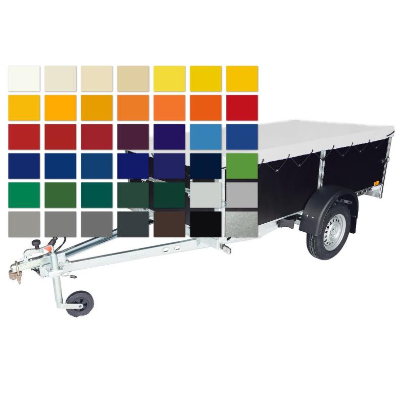 Plachta UNI/PROFI 8 přes bočnice a reling (volitelná barva) + přísl.