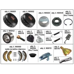 Čelisti brzdové KNOTT 200x50 velká sada na 2 kola