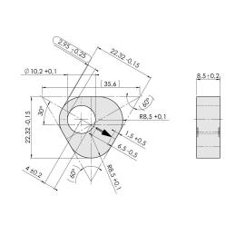 Excentr - prisma k dvouramenné páce AL-KO 161S, 251S