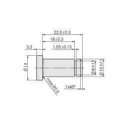 Čep excentru (prisma) dvouramenné páky AL-KO 161S, 251S