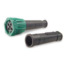 Zástrčka - bajonet Fristom IP67 5-pólový zelený, 1 nebo 2 vývody