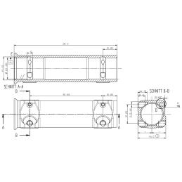 Pouzdro - kartuš náj. brzdy KNOTT KV20HV - čtvercové uložení