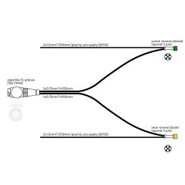 Kabeláž 4,55 m/ 13-pól. zástrčka, s předními vývody QS150, baj5, VAPP