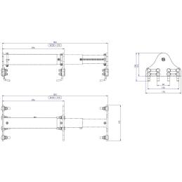 Klín rychloupínací univerzální, červený