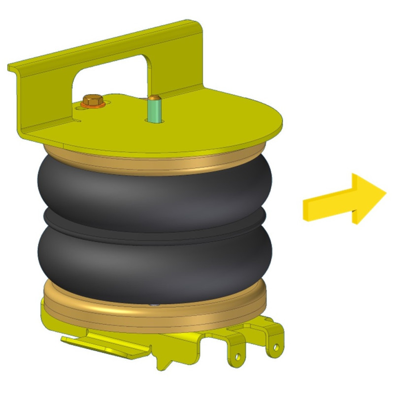Fiat Doblo 2001-2010 bez stabilizační tyče) přídavné vzduchové měchy Dunlop