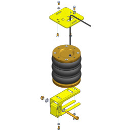 Toyota Landcruiser (1985-) HZJ 76/78/79 (EMU, listové pružiny) - vzduchové pérování Dunlop