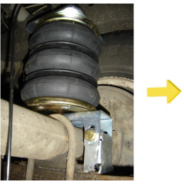 Toyota Landcruiser (1985-) HZJ 76/78/79 (EMU, listové pružiny) - vzduchové pérování Dunlop