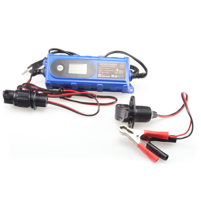 Nabíječka víceúčelová s redukcí pro nabíjení hydraulických sklápěčů LCD displej