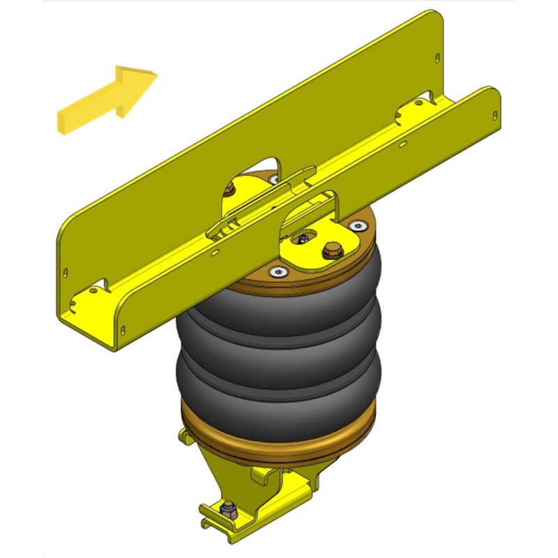 Volkswagen LT 28-35 (1995-2006) 4x4 přídavné vzduchové měchy Dunlop