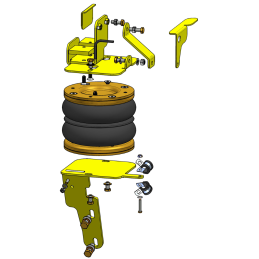 Volkswagen LT 46 (1995-2006) přídavné vzduchové měchy Dunlop