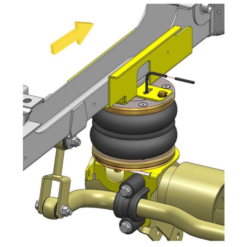 Volkswagen Crafter 46 (2006-2017) přídavné vzduchové měchy Dunlop