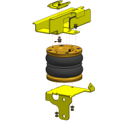 Volkswagen Crafter 46 (2006-2017) přídavné vzduchové měchy Dunlop