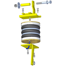 Volkswagen Amarok (2010 -) 4x4 přídavné vzduchové měchy Dunlop