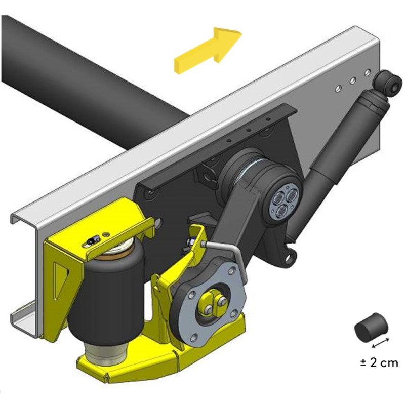 AL-KO 94 (1994-2002) standardní náprava, skrz šasi - vzduchové pérování DUNLOP