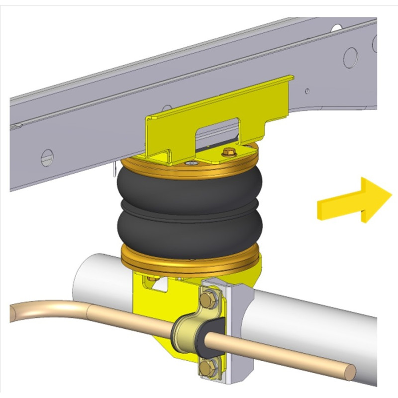 Volkswagen Crafter 4MOTION (2017-) přídavné vzduchové měchy Dunlop