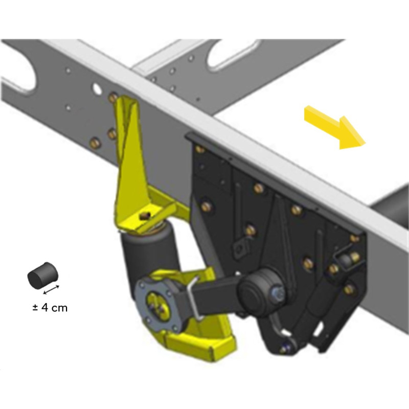 AL-KO 94 (1994-2002) snížená náprava, pod šasi - vzduchové pérování DUNLOP