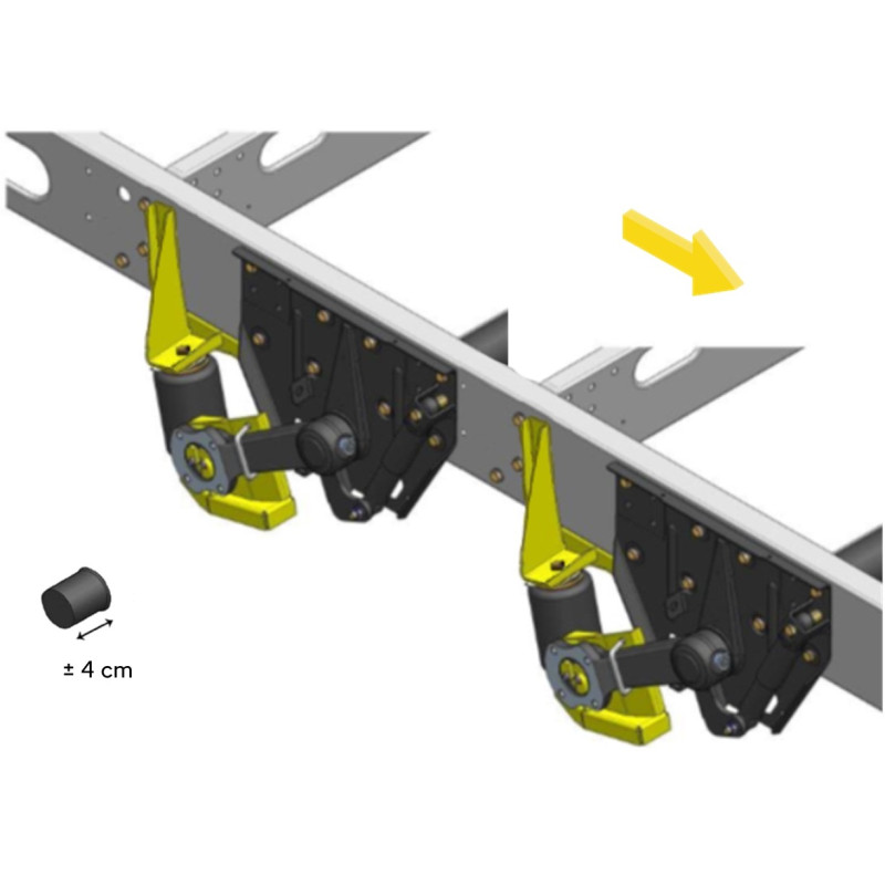 AL-KO 94 (1994-2002) snížená dvojnáprava, pod šasi - vzduchové pérování DUNLOP
