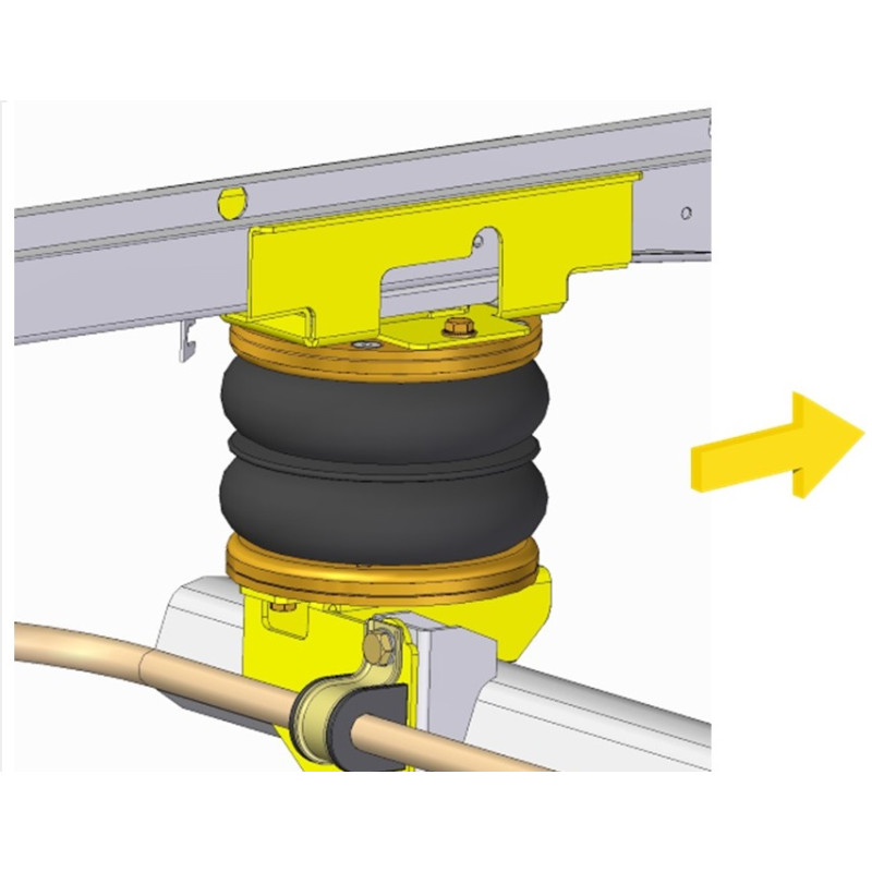 MAN TGE přední náhon  (2017-) přídavné vzduchové měchy Dunlop