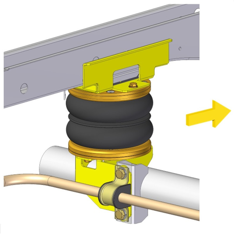 MAN TGE zadní náhon  (2017-) přídavné vzduchové měchy Dunlop